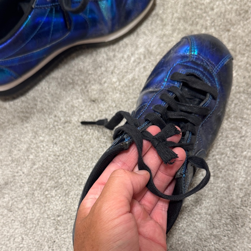 Nike Cortez Iridescent Blue Sneakers - Picture 2 of 15